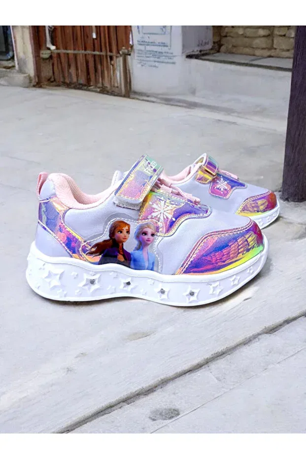 Детские спортивные кроссовки для девочек с подсветкой Pediashoes, Pink — фото 4