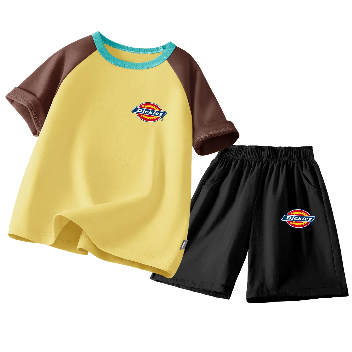 Детский спортивный костюм с круглым вырезом Dickies, Standard K Brown Yellow/Black