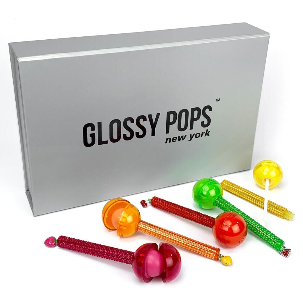 Glossy Pops Jumbo Fruit Salad набор: бальзам для губ и блеск для губ, 5 шт./1 упаковка. — фото 3