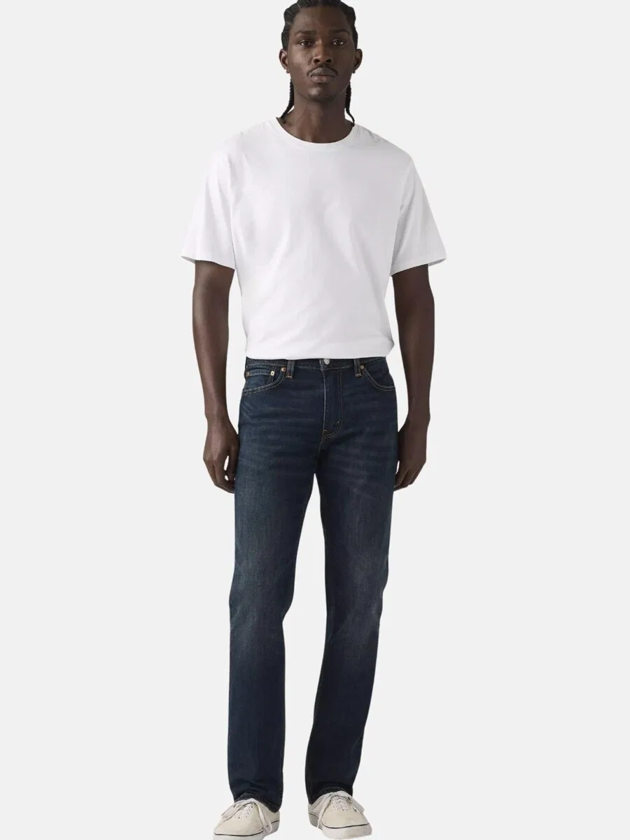Джинсы LEVI'S Slim fit темно-синего цвета — фото 2