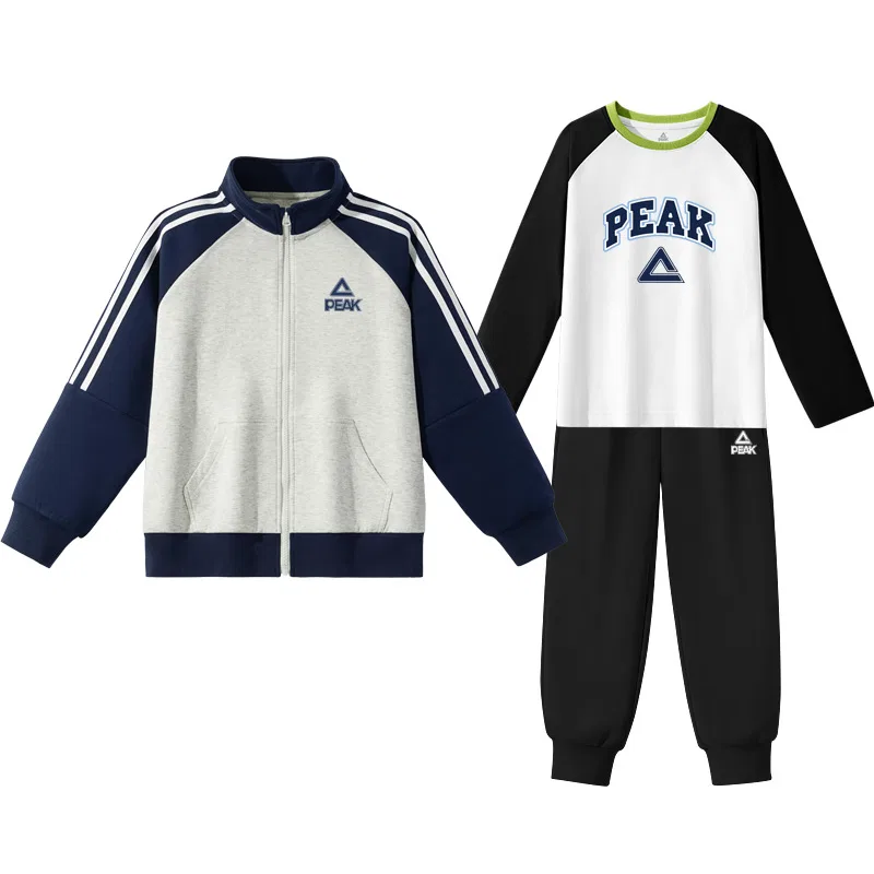 Детский спортивный комплект с капюшоном Navy Blue/PK Blue Triangle Silicone K-Black/PK Navy Blue Label-Black/PK Label White Silicone K PEAK