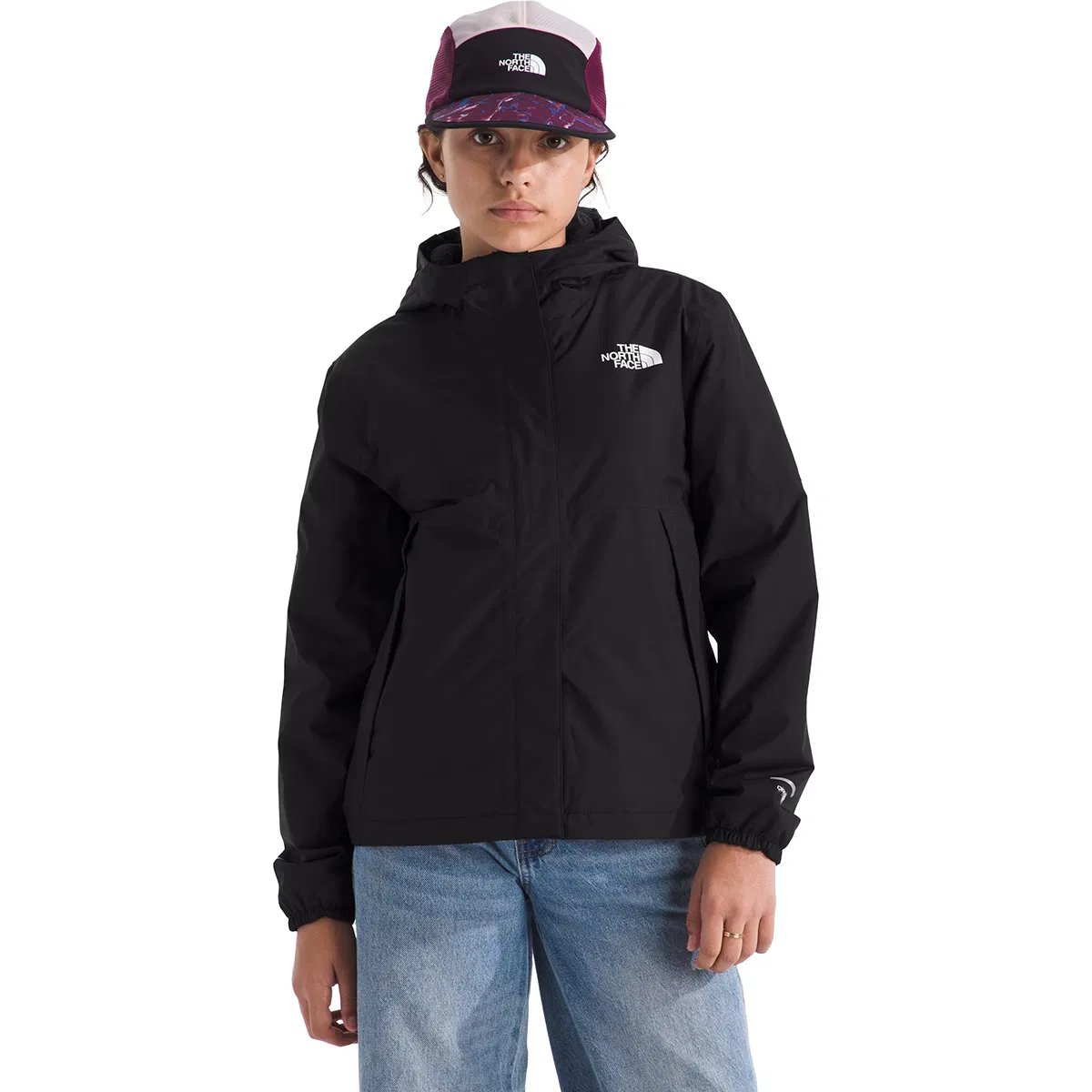 Детская дождевая куртка для девочек с утеплителем Warm Antora Rain Jacket The North Face, Tnf Black Tnf Black