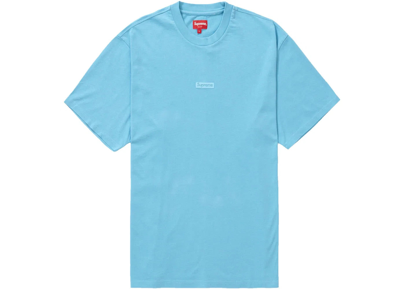 Мужская футболка с принтом Supreme High Density Small Box Tee, Light Slate