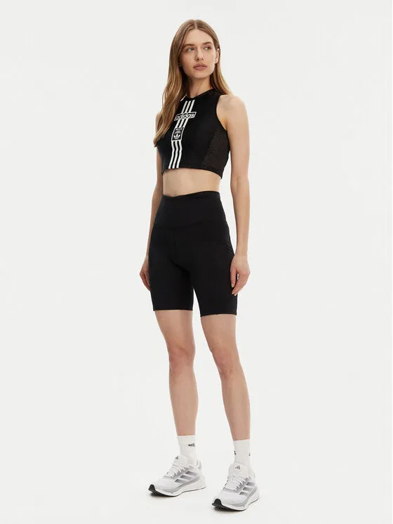 Топ slim fit Adibreak Adidas, черный — фото 2