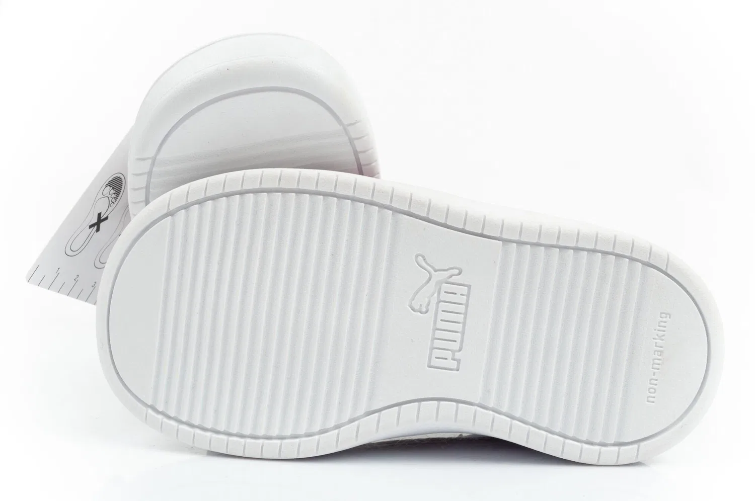 Детские кроссовки с контрастным дизайном Rickie Puma, Weiß / Begonienrosa — фото 2