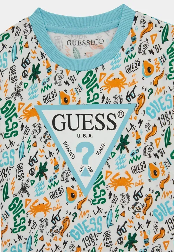 Комплект из футболки и шорт - шорты Guess, светло-голубой — фото 3