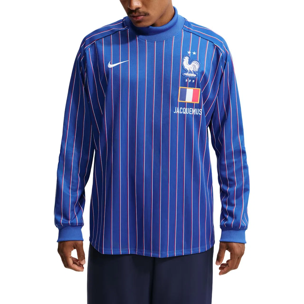 Футболка с полуводолазкой Jacquemus X Nike, Blue