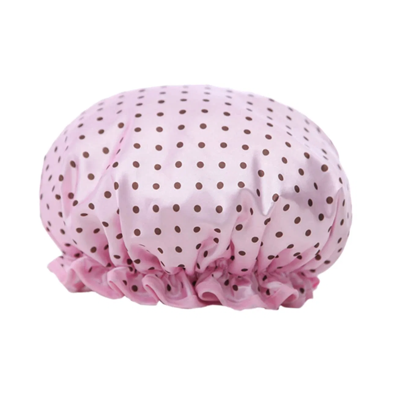 Шапочка для душа Housoutil, 2 шт, 27x27 см, Красный + Розовый