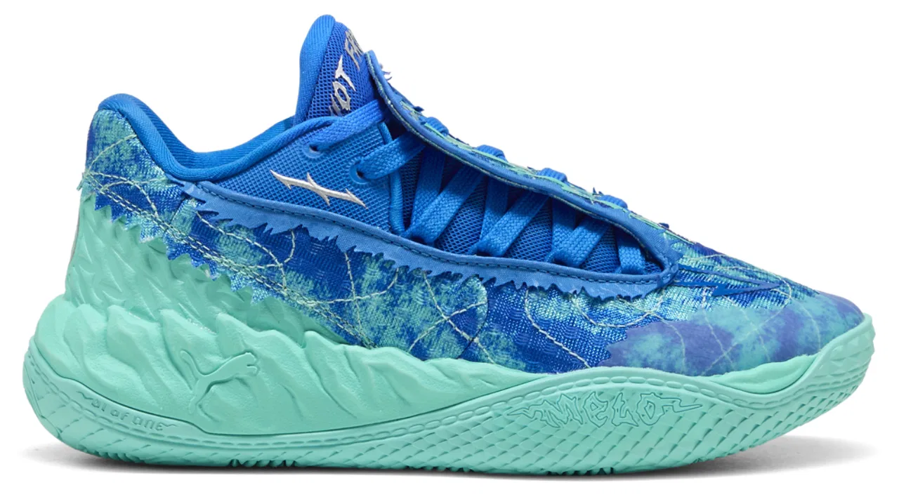 Детские кроссовки для мальчиков с низким верхом MB.05 Lo Team PUMA, Ultra Blue Intense Mint