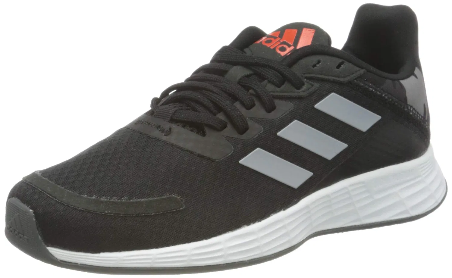 Детские кроссовки для активного отдыха Adidas Duramo Sl K, Core Black Halo Silver Solar Red