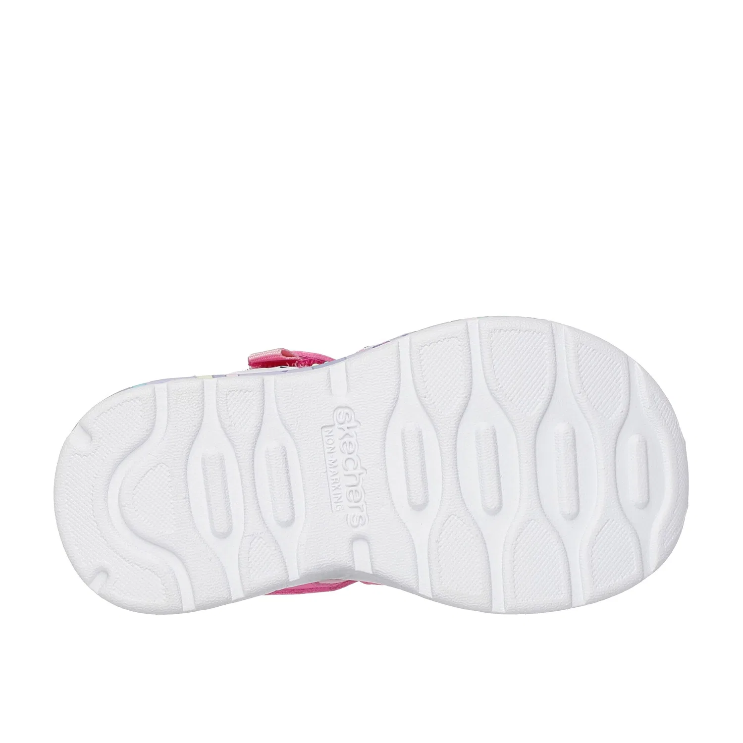 Детские сандалии-босоножки с цветной подошвой Skechers, Pink — фото 3
