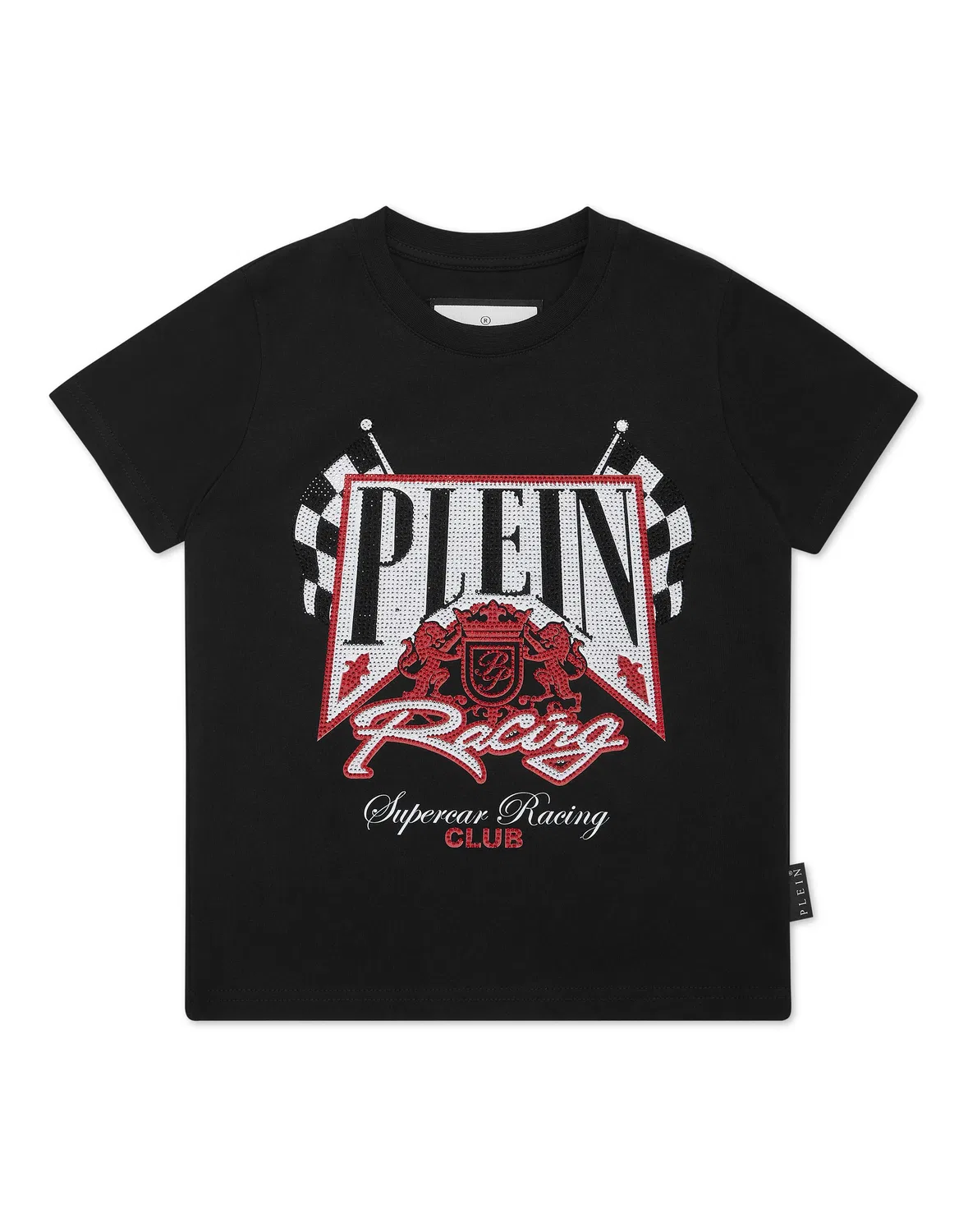 Детская футболка с принтом Racing Club PHILIPP PLEIN, Black/Red