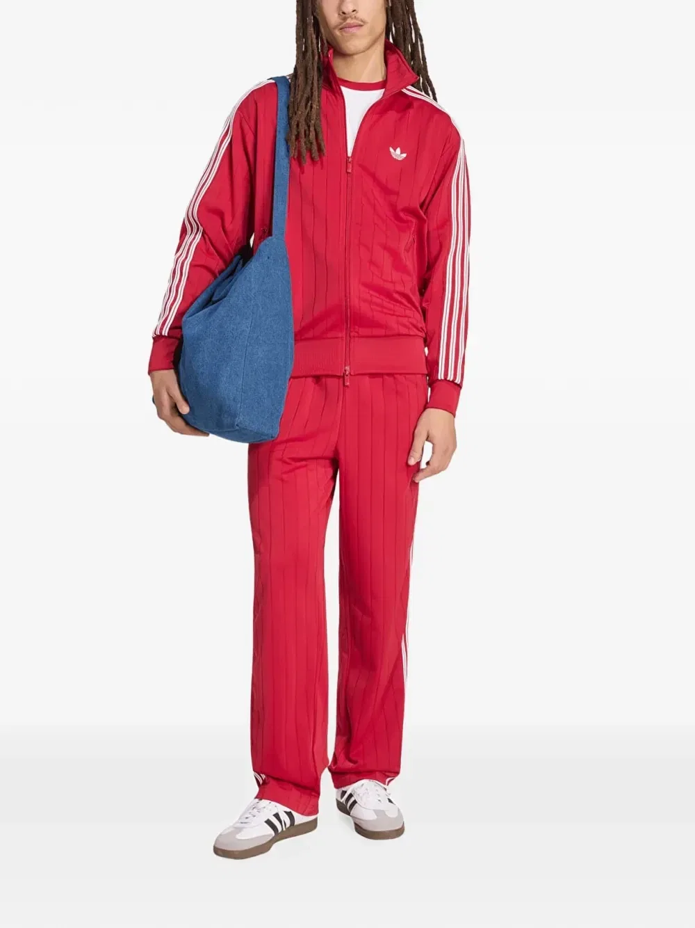 Спортивные штаны Firebird Drop Needle adidas, красный — фото 2