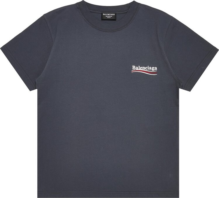 

Футболка Balenciaga Small Fit T-Shirt 'Dark Grey/White', серый