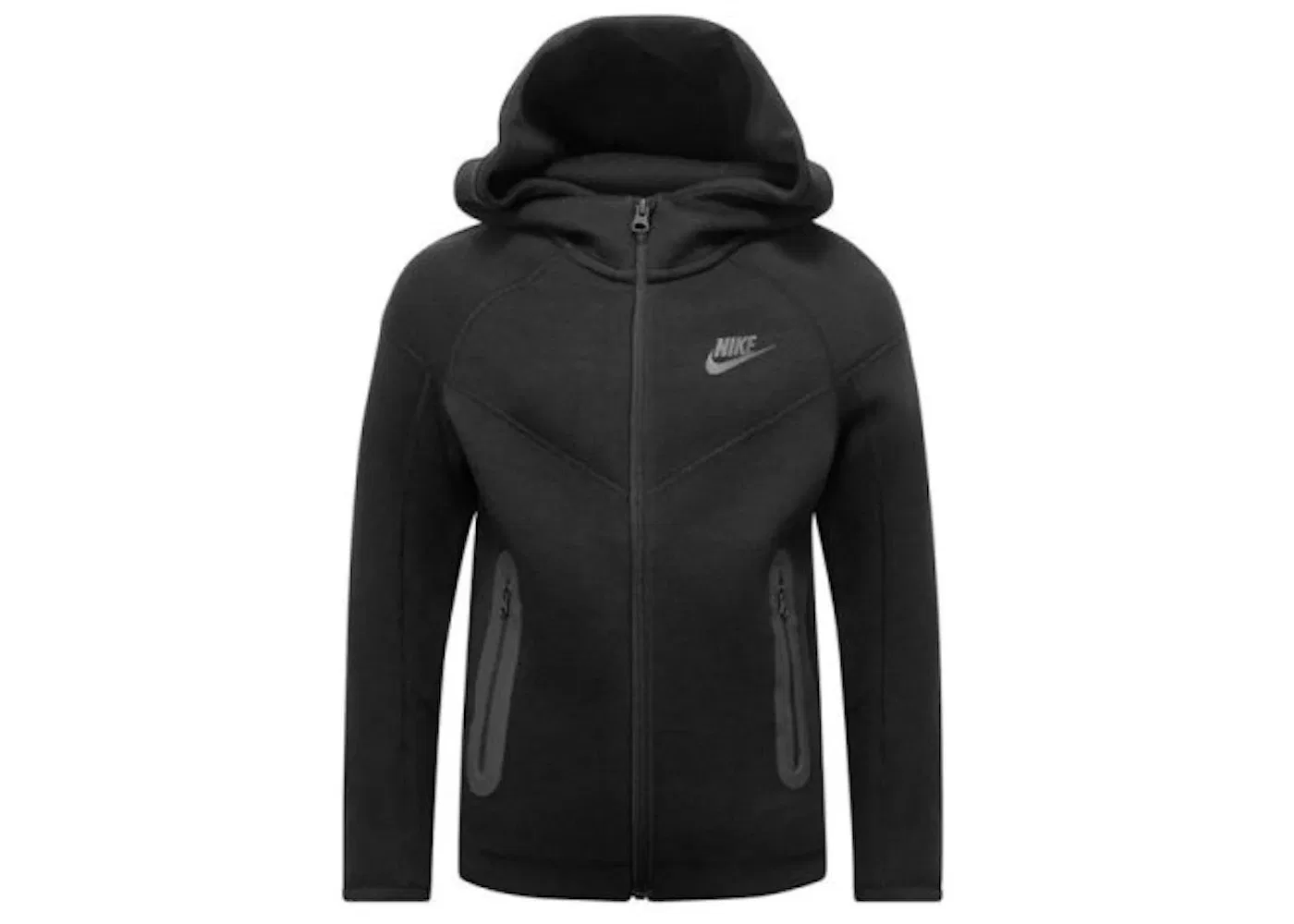 Детская худи Tech Fleece с полной застежкой-молнией Nike, Black Black