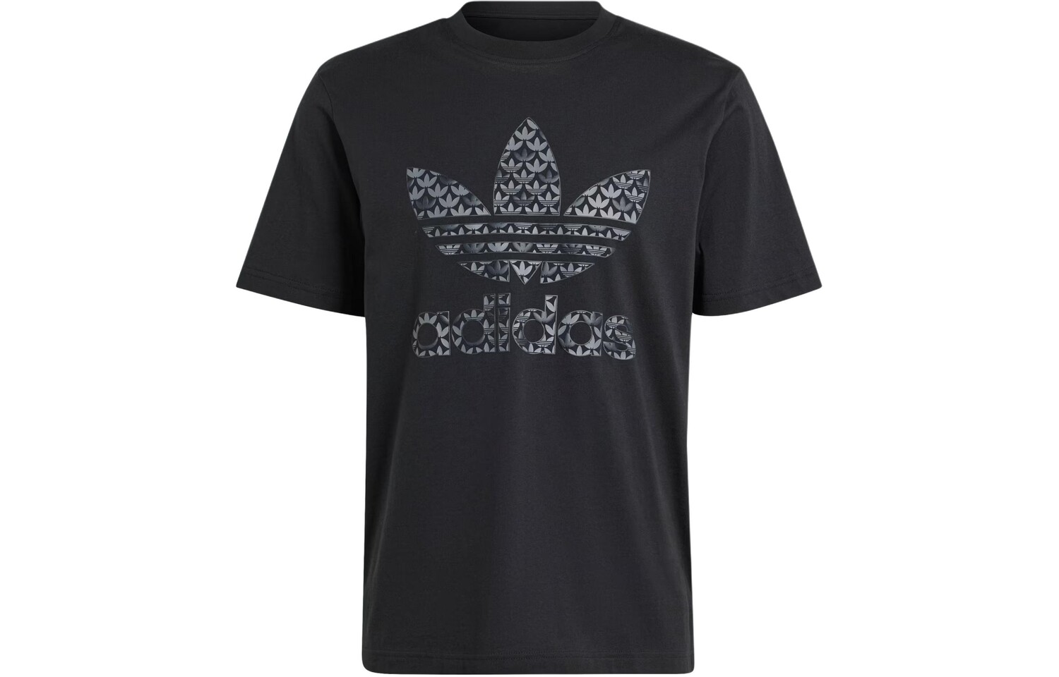 

Футболка из хлопка с монограммой Adidas Adidas Originals, черный