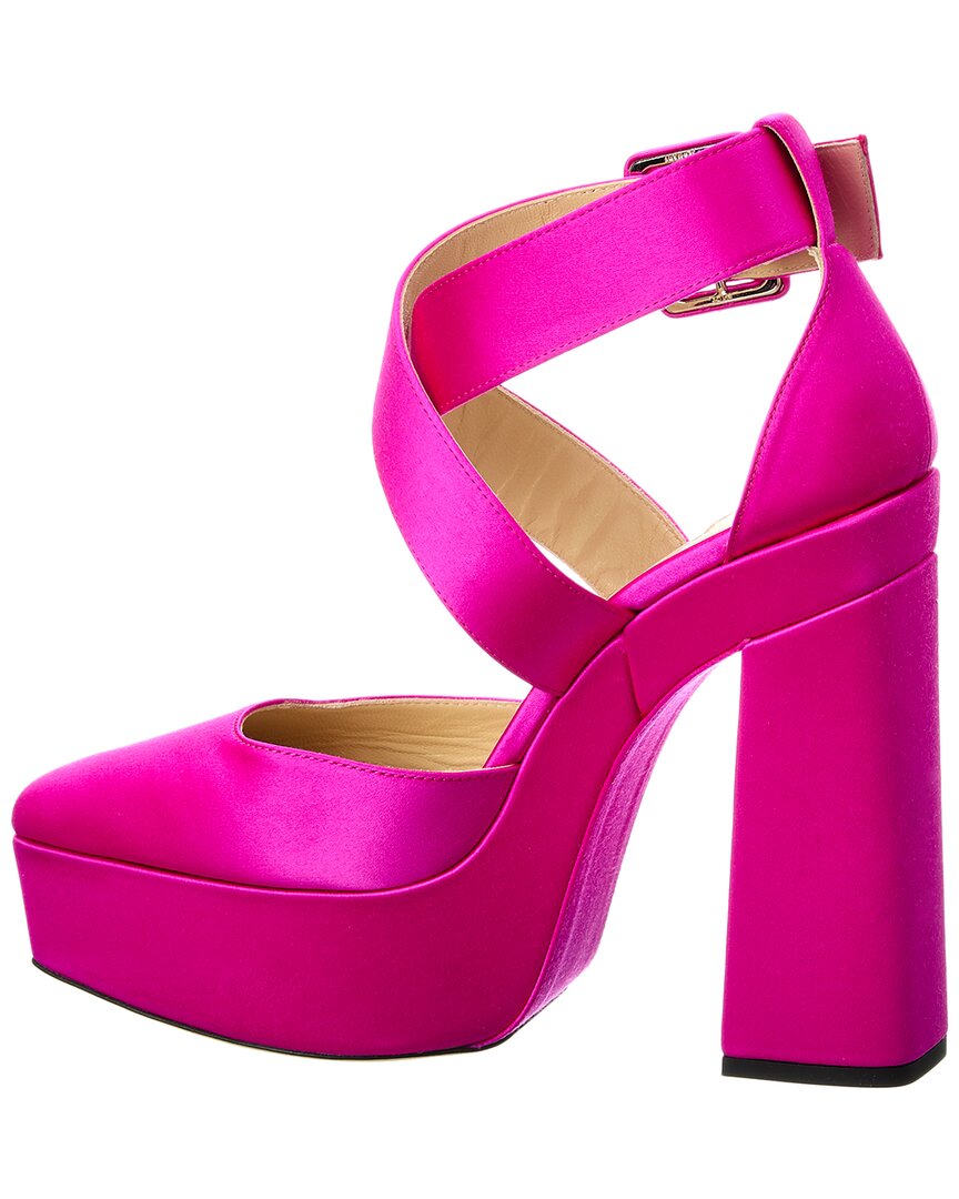 Кожаные туфли Jimmy Choo Gian 140, розовый — фото 2