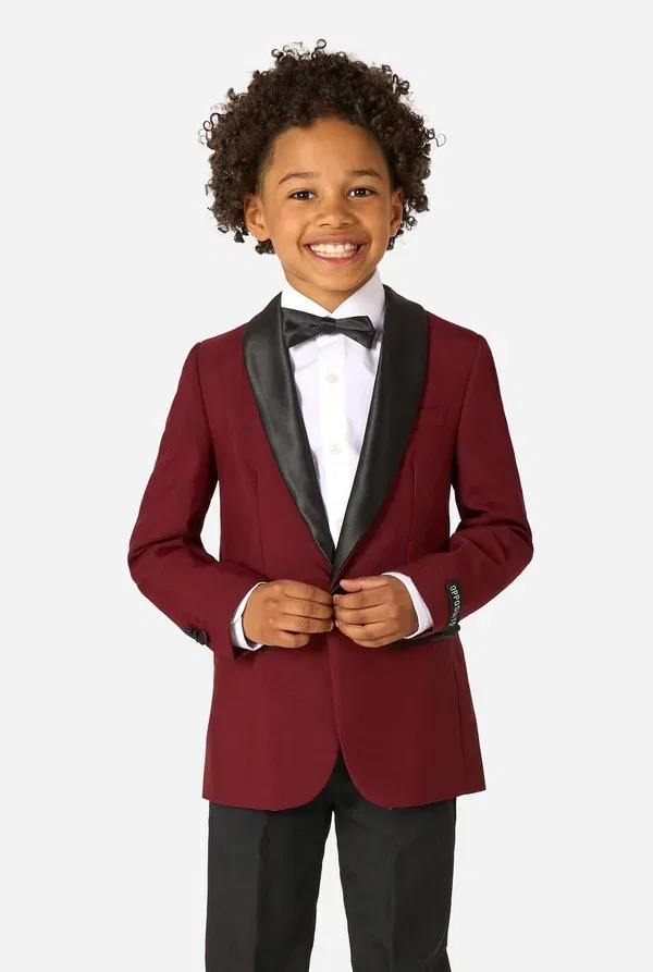 Комплект пиджак и брюки из сатина Opposuits, Dark Red, темно-красный — фото 2
