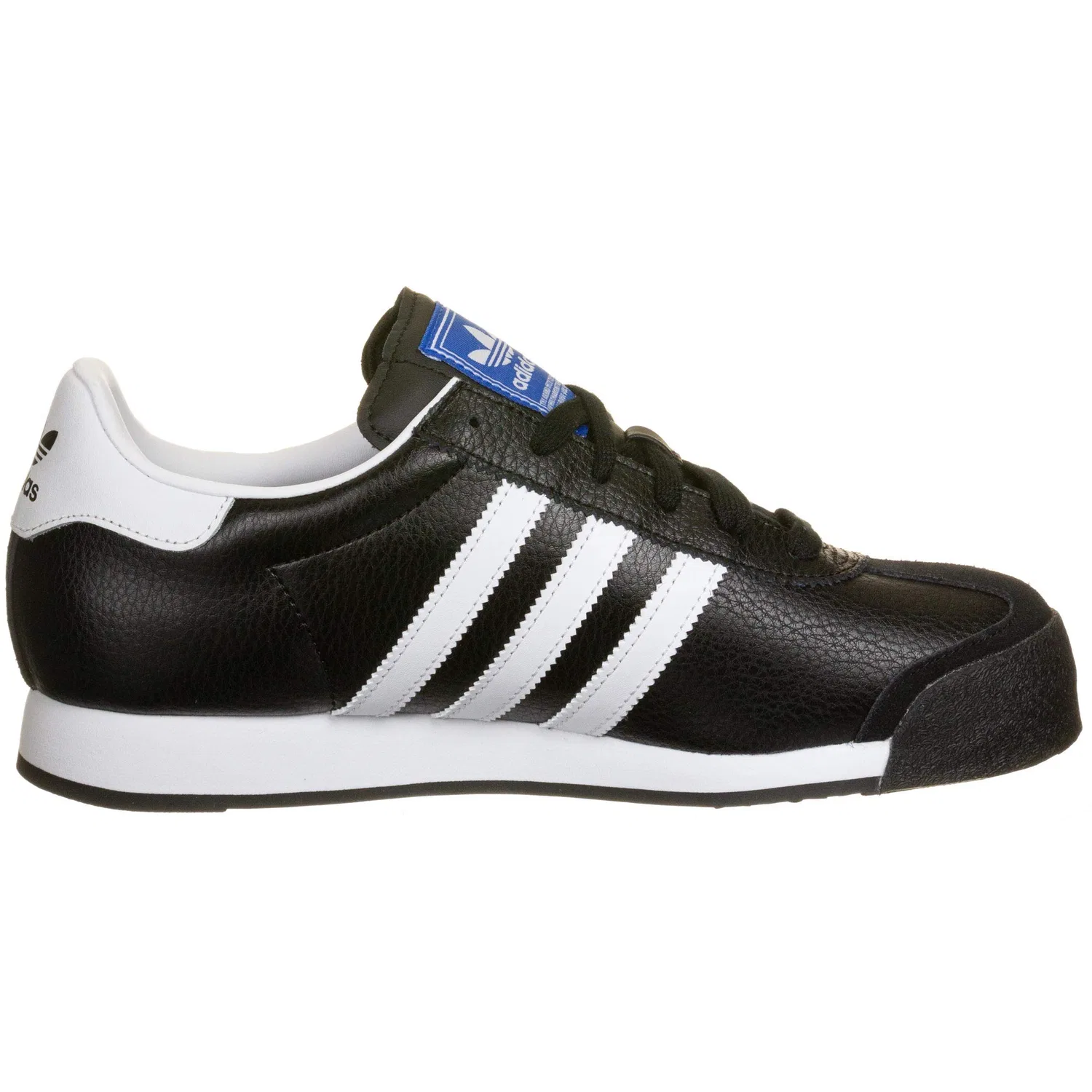 Детские кроссовки для мальчиков с кожаным верхом Samoa Adidas Originals, Black Core Black Footwear White Gold — фото 4