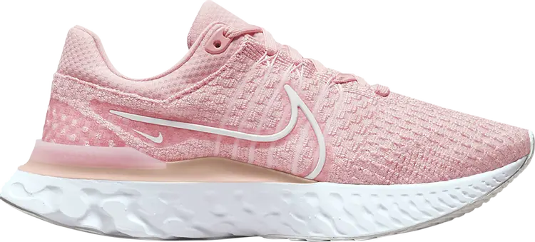 Кроссовки Nike Wmns React Infinity Run Flyknit 3 'Pink Glaze', розовый — фото 2