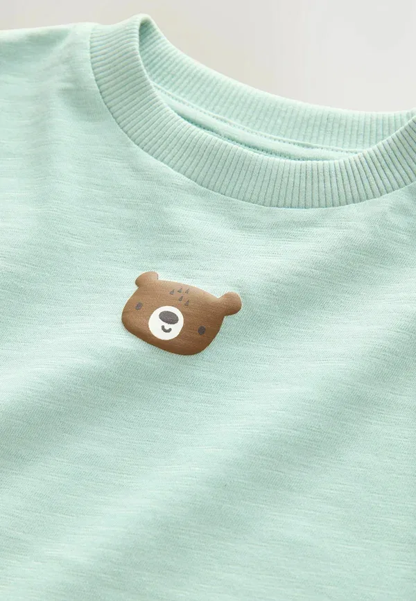Футболка с принтом Oversized Next, Mineral Blue Bear, синий — фото 2