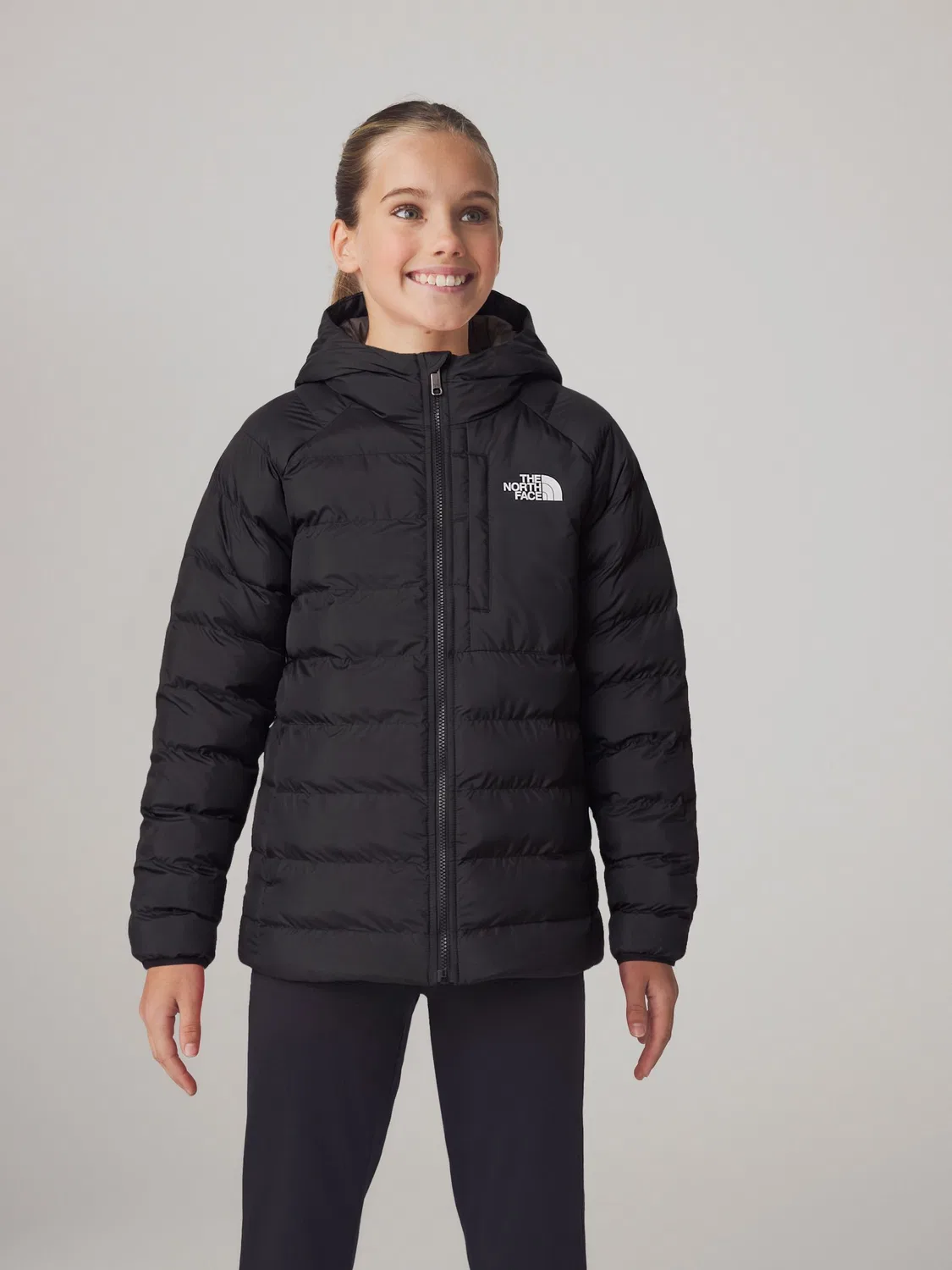 Куртка пуховая, реверсивная, Perrito The North Face, Black Chrome
