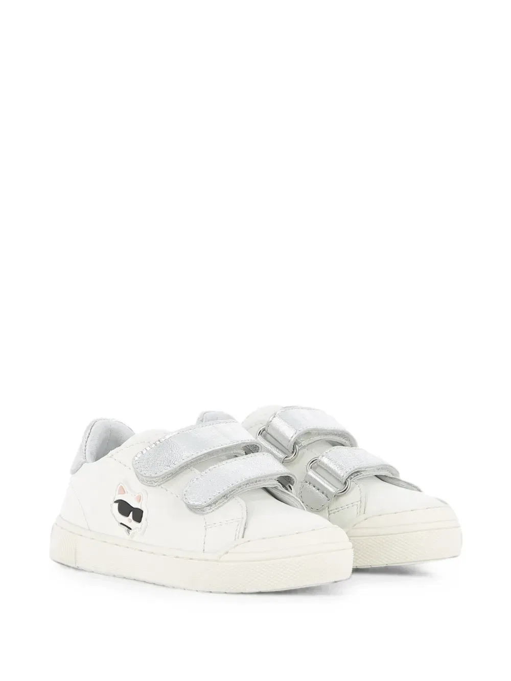 Кроссовки Choupette на липучках Karl Lagerfeld Kids, белый