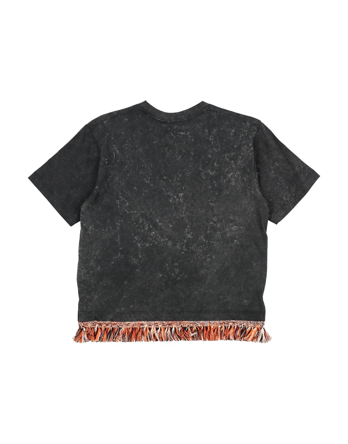 Детская футболка для девочек с принтом Marcelo Burlon, темно‑серый — фото 2