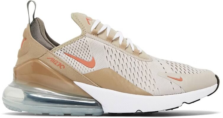 

Кроссовки Nike Air Max 270 'Cream', кремовый, Бежевый;серый, Кроссовки Nike Air Max 270 'Cream', кремовый