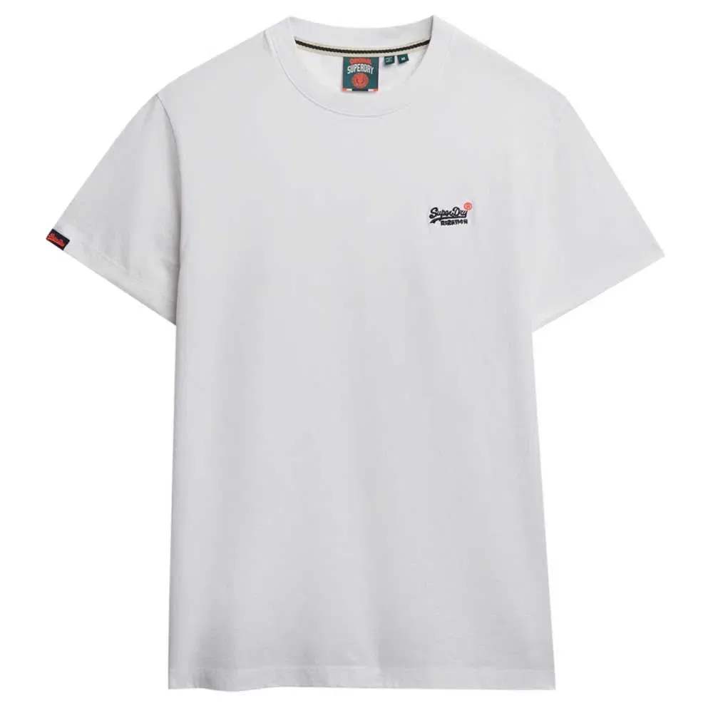 Футболка с контрастной вышивкой Superdry Essential Contrast Embroidered, белый