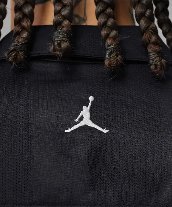 Пике/кара-футболка Jordan Brooklyn Festival Button Down, черный:бледно-желтый, Nike — фото 4