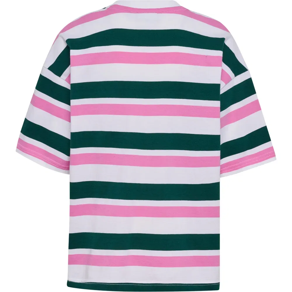 Детская футболка свободного кроя Silly Boxy Stripe Hummel, Multicolor — фото 4
