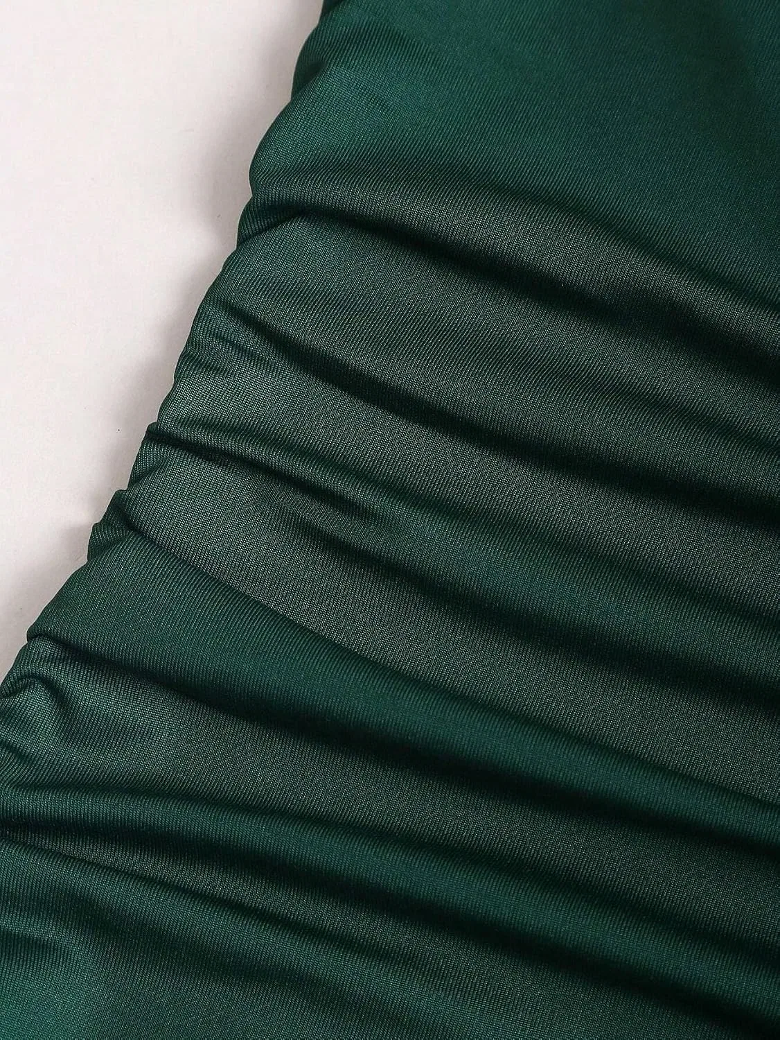 Женское элегантное ками-платье с рыбий хвост Yuchenda, Dark Green — фото 2