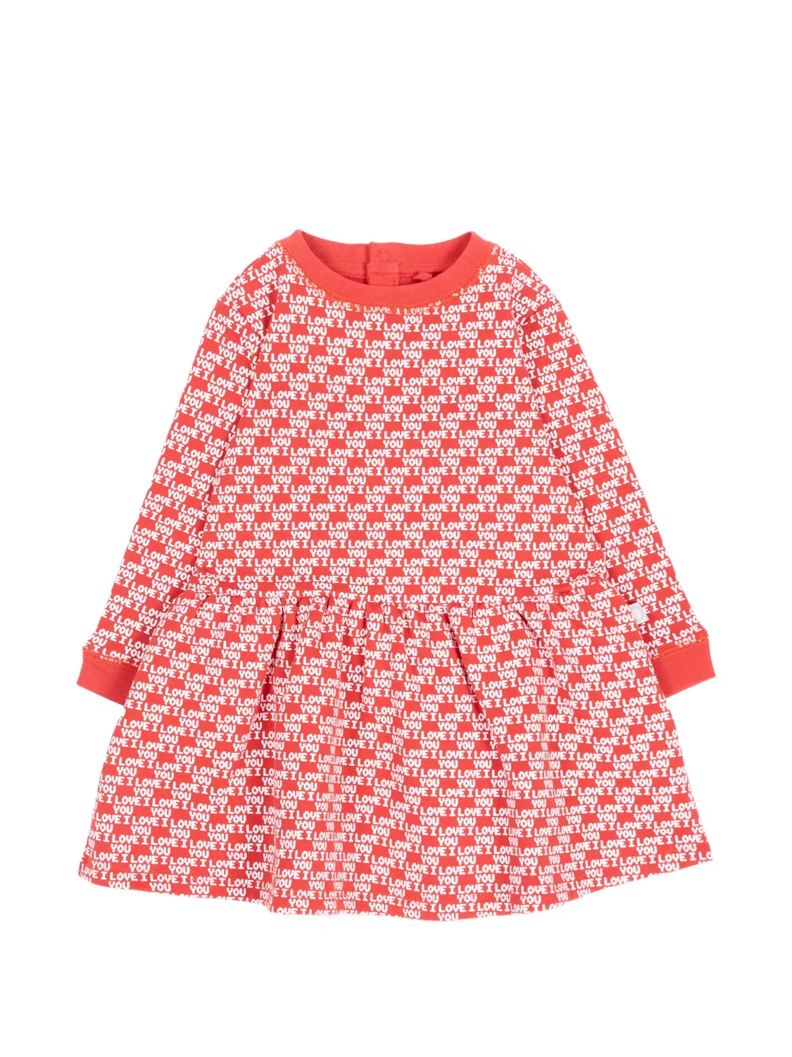 Платье 'I Love You' красное хлопковое Stella McCartney, красный