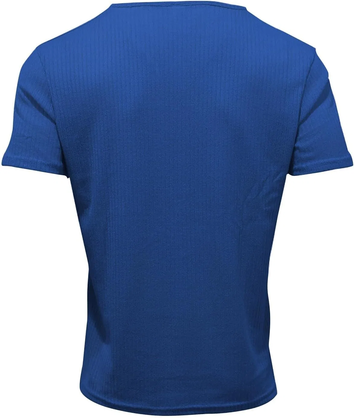Мужская футболка с глубоким V-образным вырезом, Ribbed, Blue — фото 4