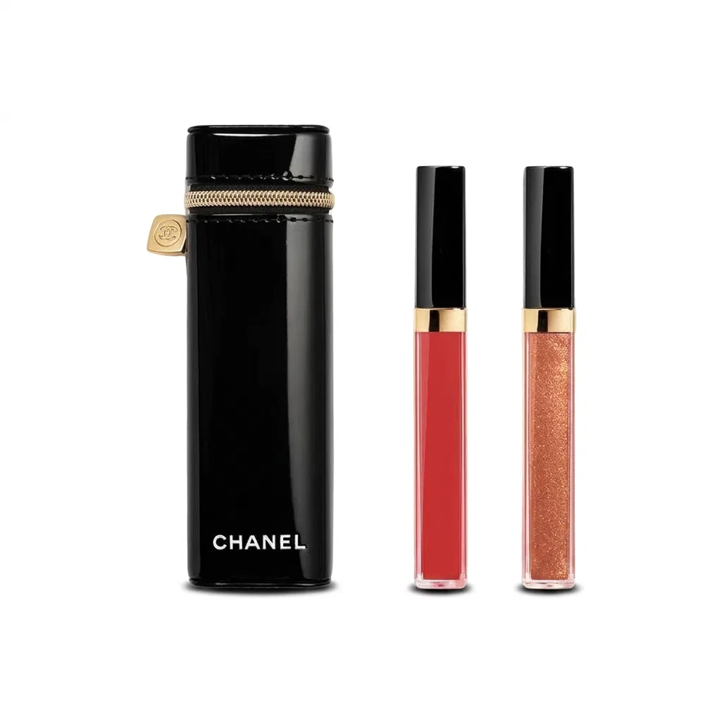 Женский набор косметики с блесками для губ Cocoa Bright Lip Gloss CHANEL, Black