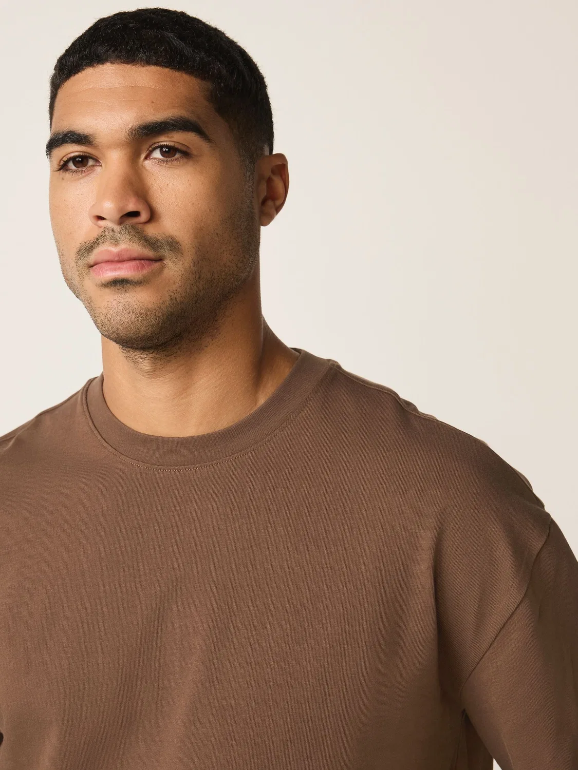 Футболка Relaxed Fit Heavyweight Next, Brown Chocolate — фото 4
