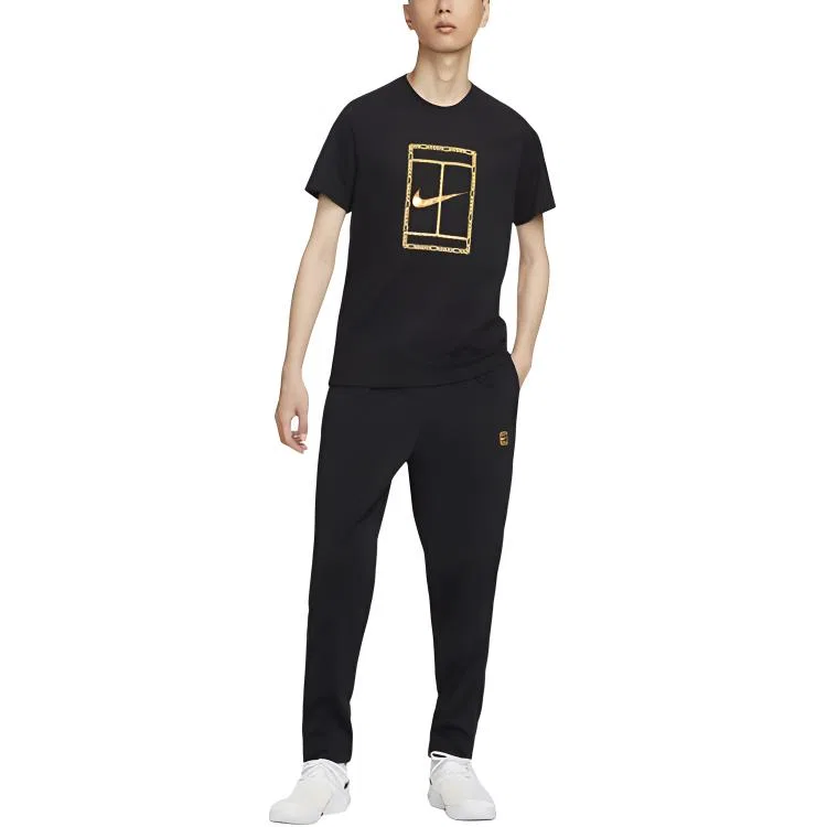 Мужская футболка с логотипом Nike Dri Fit Heritage, Black — фото 4