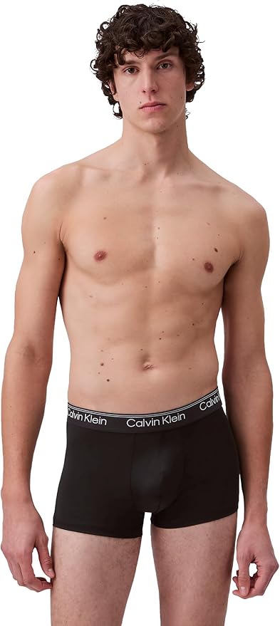 Комплект трусов Calvin Klein Underwear Microfiber Stretch, 3 предмета, черный/бежевый/серый — фото 2