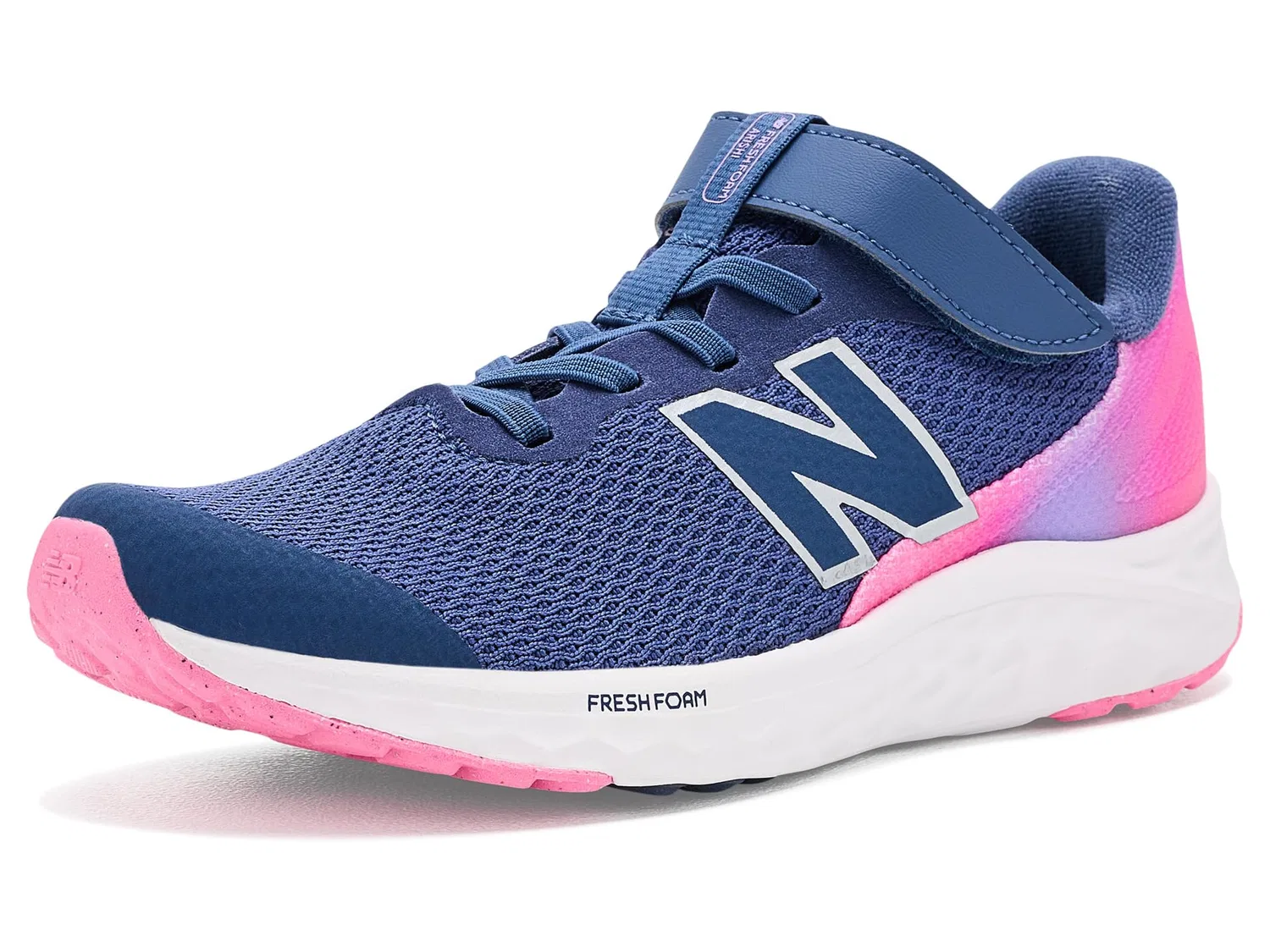 Кроссовки Arishi Hook & Loop (для маленьких детей) New Balance Kids, Vintage Indigo/Signal Pink
