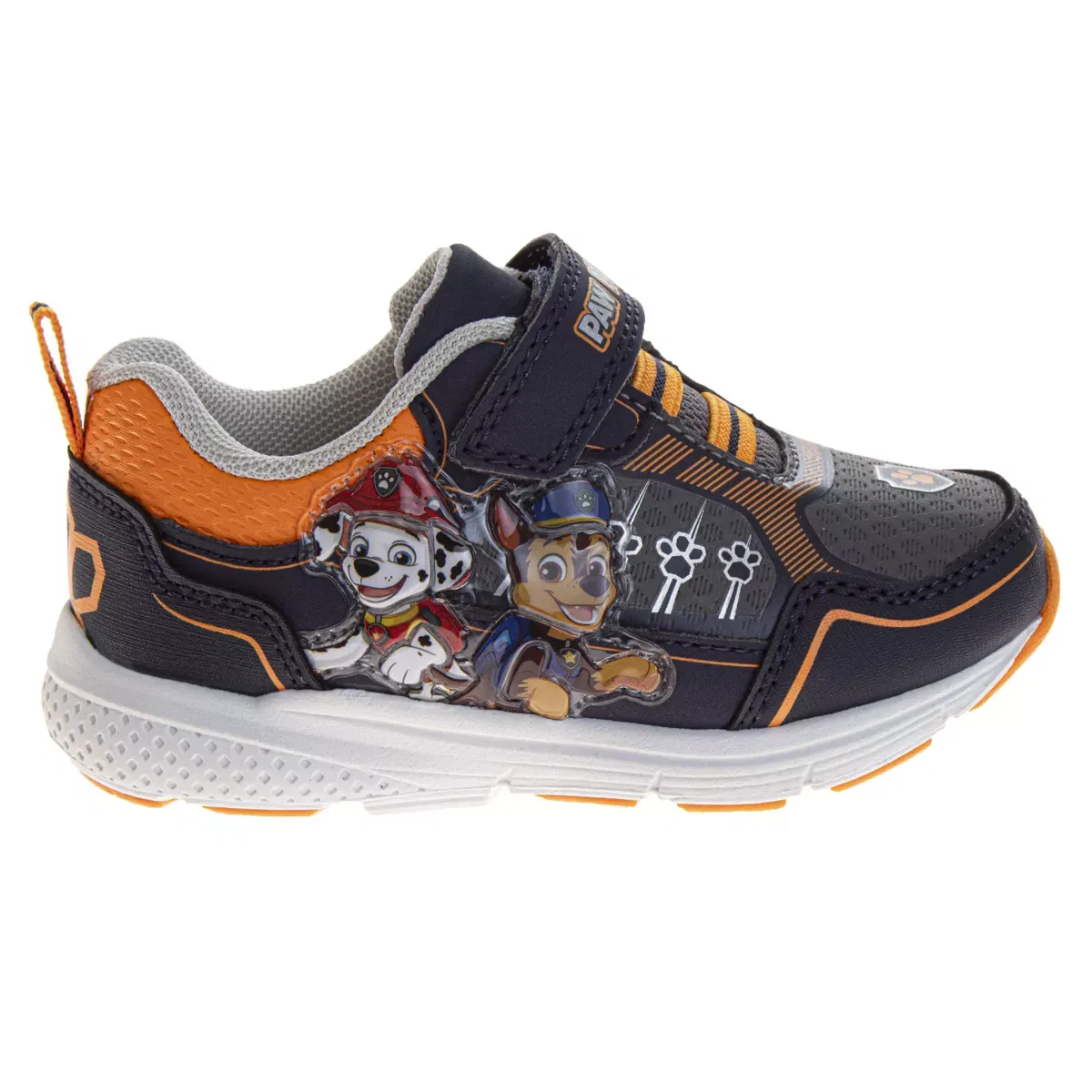 Детские кроссовки для мальчиков с подсветкой Chase Marshall Nickelodeon, Navy Orange — фото 2