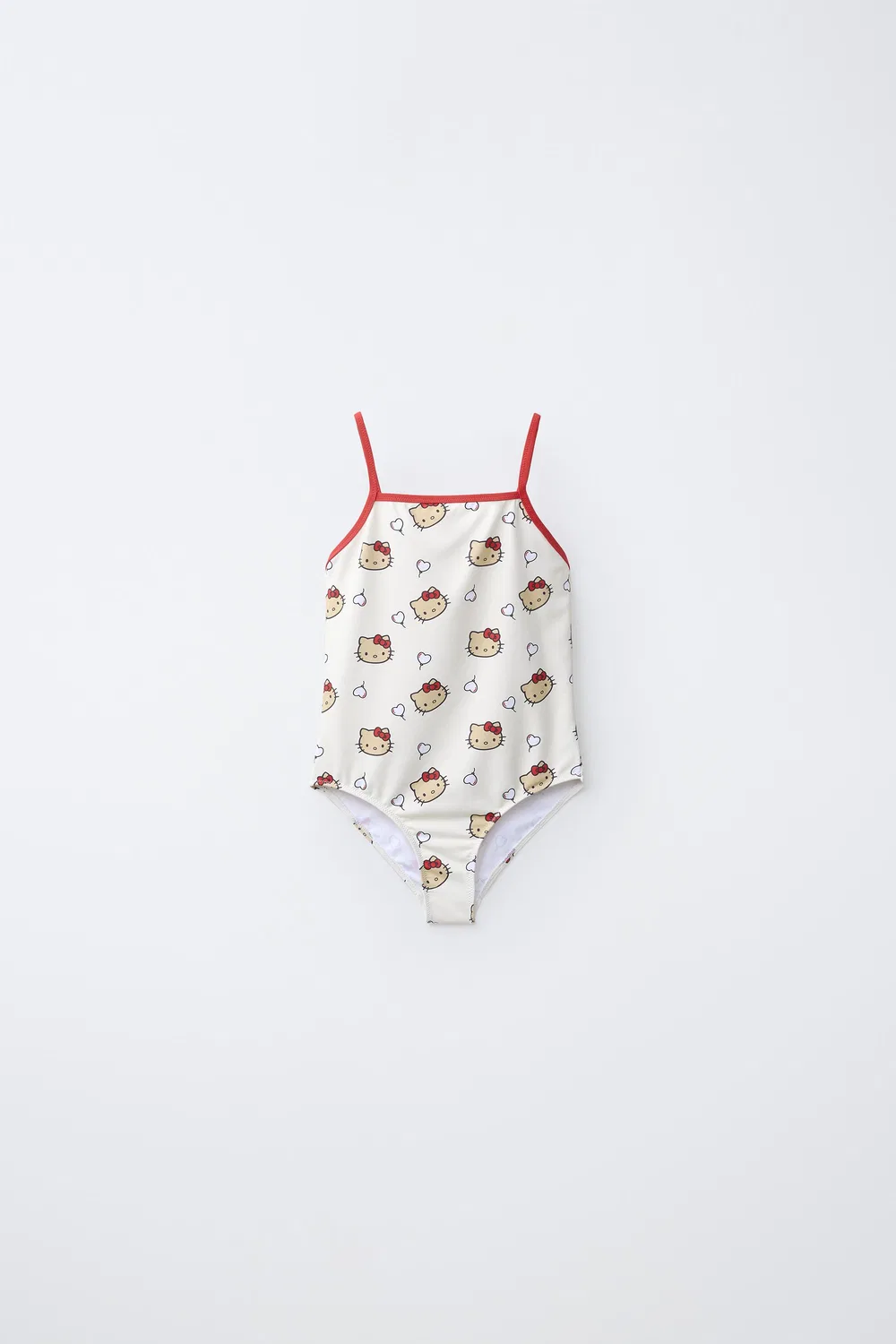 2-6 лет / Купальник с принтом Hello Kitty Sanrio ZARA, Ecru/Red