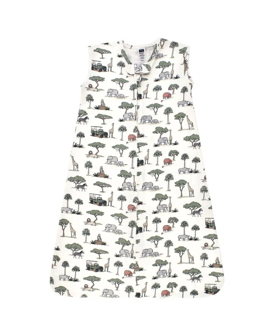 Детский спальный мешок-конверт без рукавов Cotton Sleeveless Slumber Shell Hudson Baby, Going On Safari
