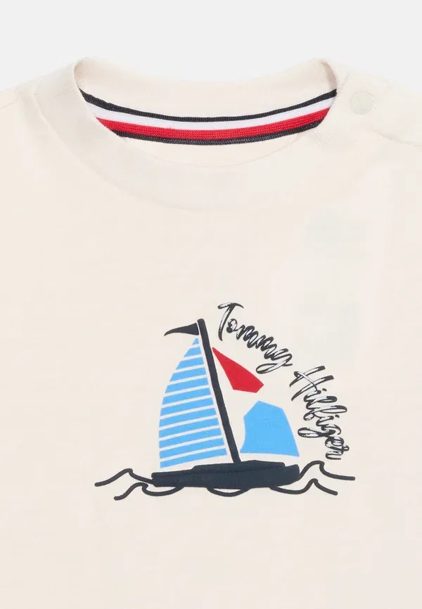 Комплект из футера и брюк Unisex set Tommy Hilfiger, белый — фото 3