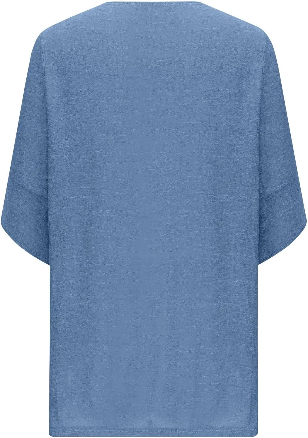 Женская пляжная накидка-кимоно открытая, Blue — фото 3