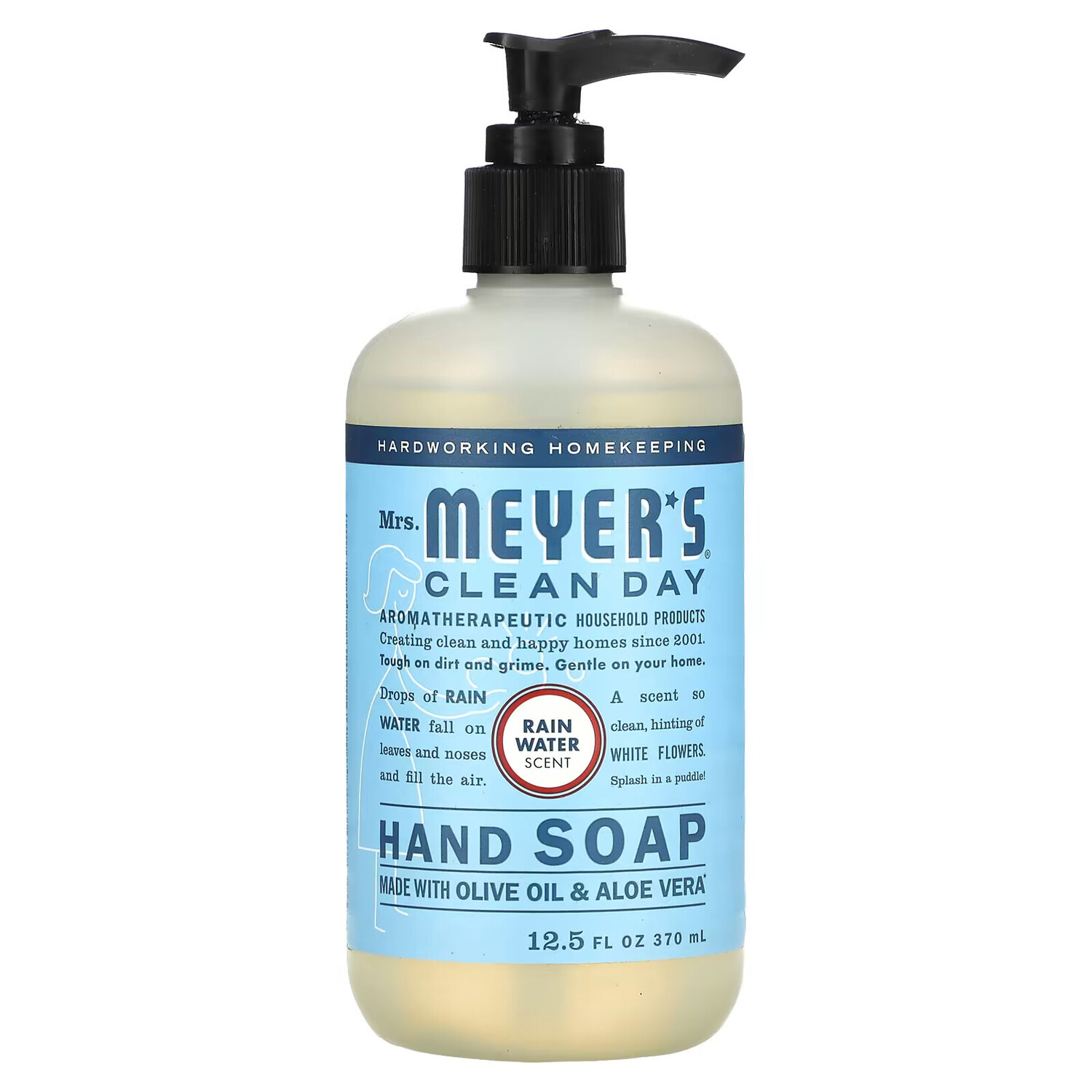 

Mrs. Meyers Clean Day, Мыло для рук, дождевая вода, 370 мл (12,5 жидк. Унции)
