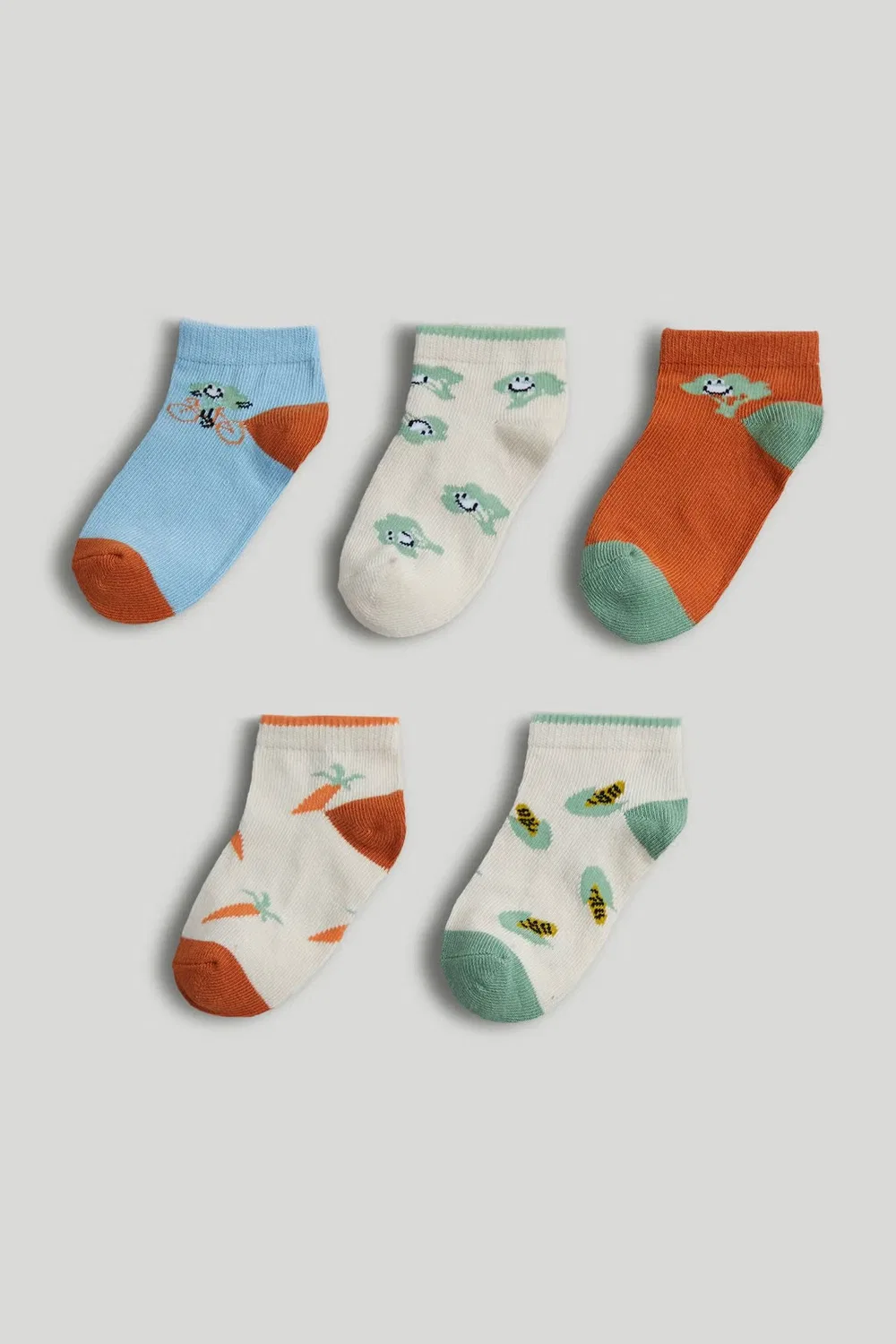 Носки-следки, 5 пар, Mothercare, мультиколор
