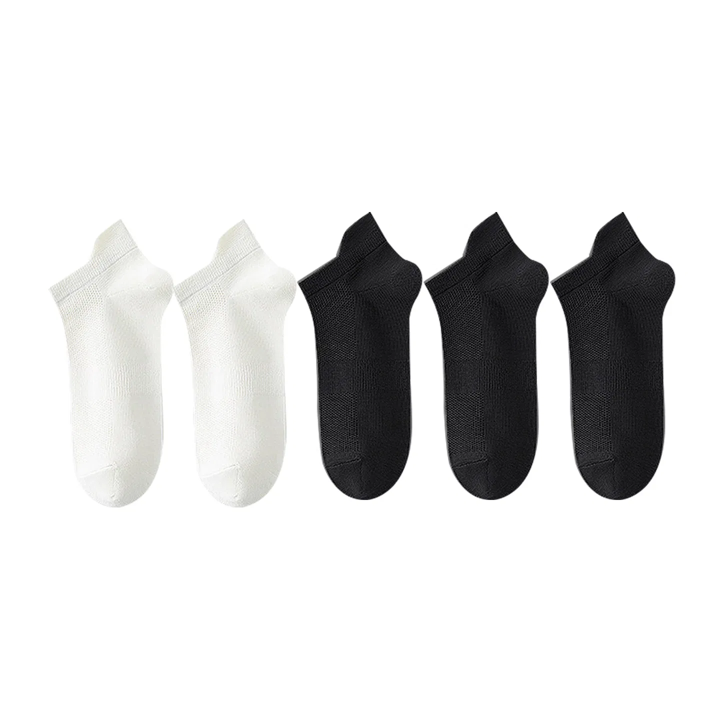 Детские носки-следки MINISO, Цвет Black+Black+Black+White+White