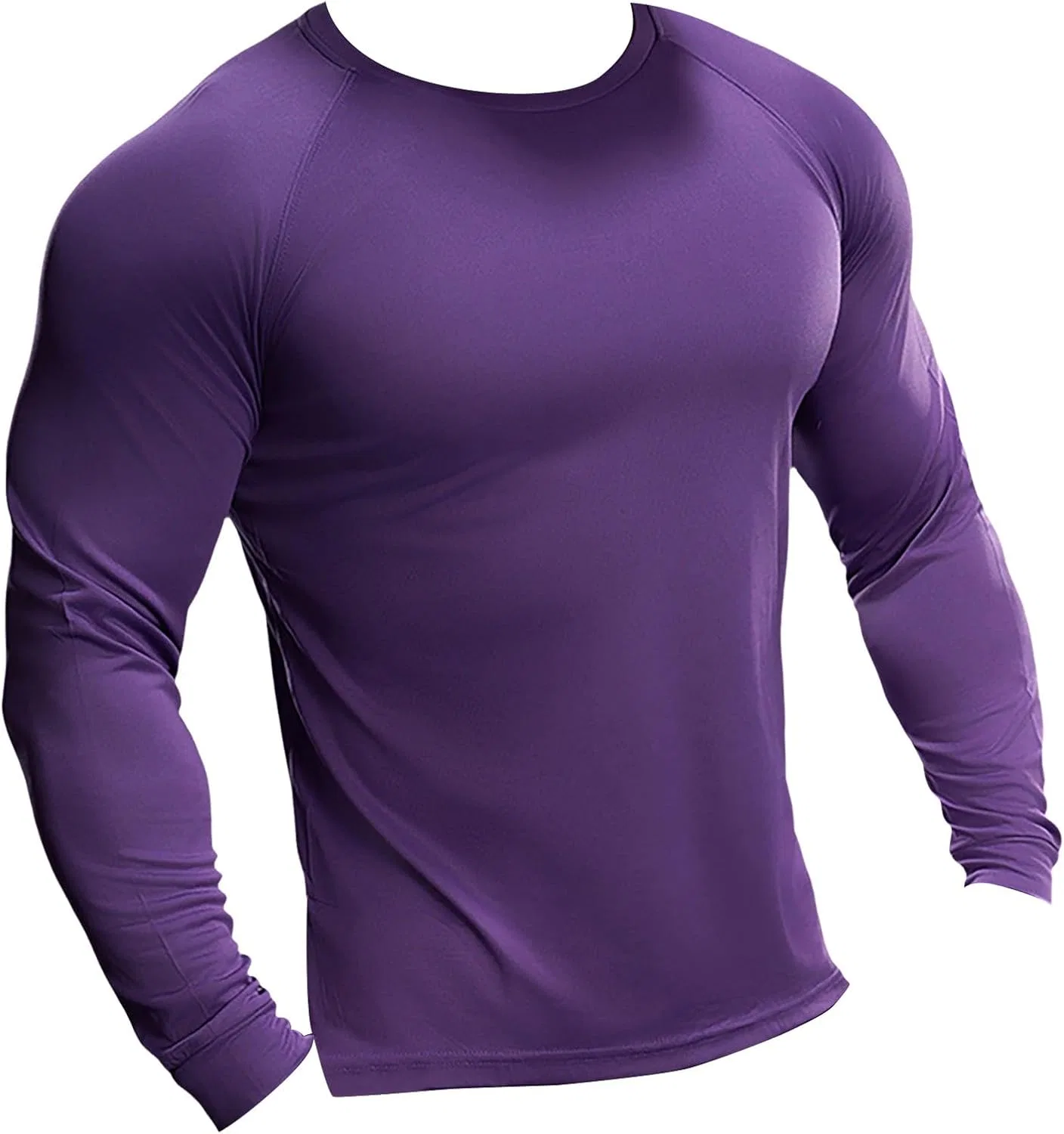 Мужская компрессионная футболка для фитнеса, Purple — фото 4