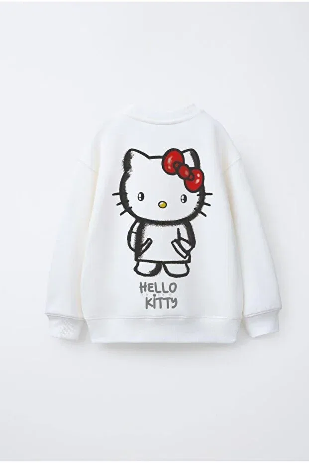 Детские свитшот для девочек хлопковый Daisydolly, White — фото 2